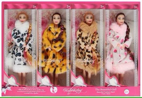 Bábika v kabáte 29cm,