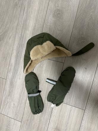Ušianka s rukavicami do snehu, lindex,m