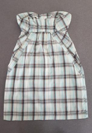 Šaty bez ramienok, s