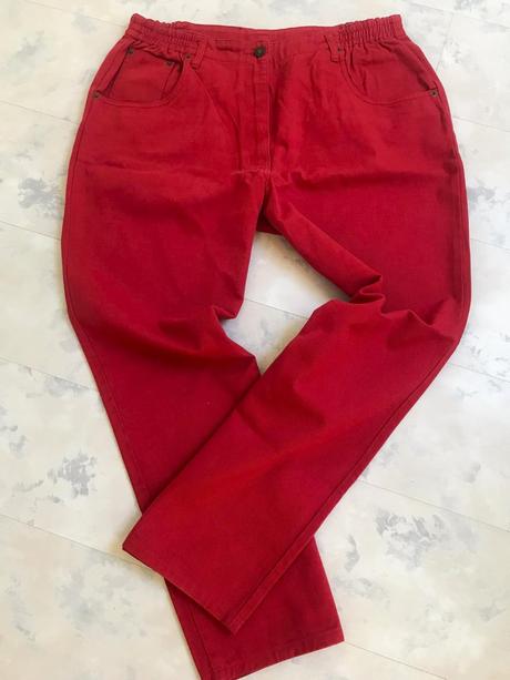 Bavlnené hrubšie nohavice, denim,xxl