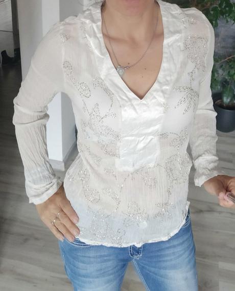 Blúzka so zlatým vzorom, s
