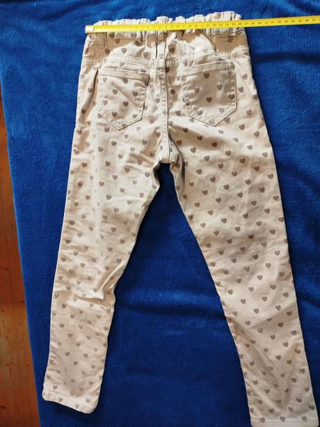 Nohavice s nastaviteľným pásom, h&m,128