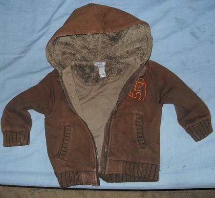 Teplučká mikinka s kapuckou, h&m,98