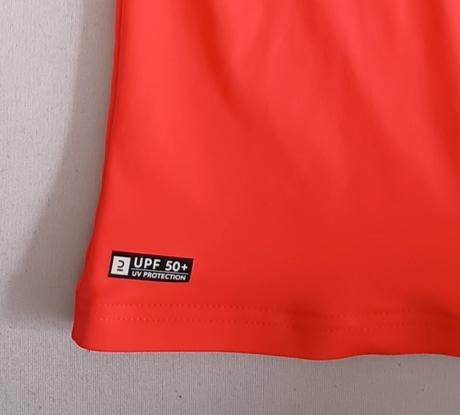 Plavkový top upf50, decathlon,128