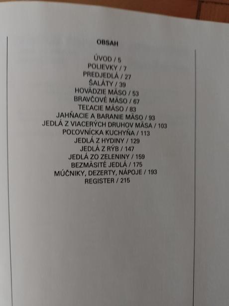 5x kuchárske knihy,