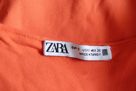 Oranžový body top, zara, zara,s