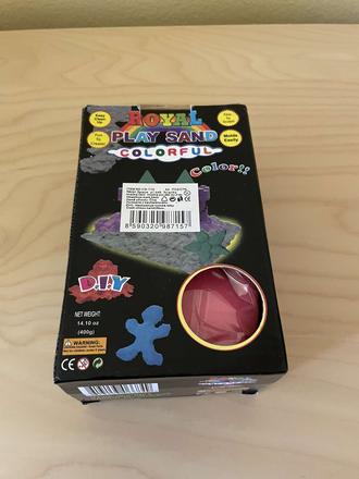 Nový ružový piesok na tvarovanie a formičky,