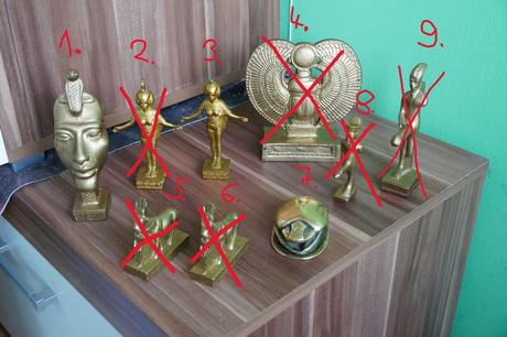 Zlaté egyptské sošky,