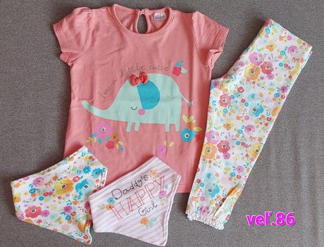 Tričko, legínky a šatky, f&f,86