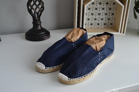 Štýlové tmavomodré plátenné espadrilky, veľ. 39, 39