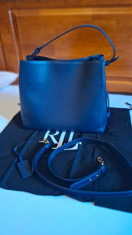 Modrá kabelka ralph lauren, ralph lauren