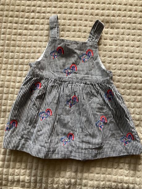 Pásikavé dúhové šaty, f&f,74