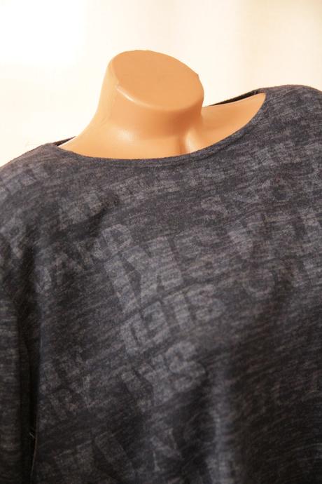 Modrý sveter so vzorom, xxl, xxl