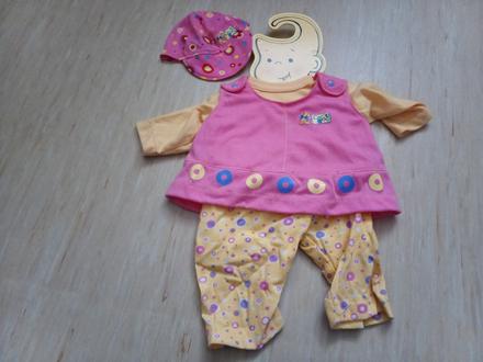 Chou chou súpravy ružové 48cm,