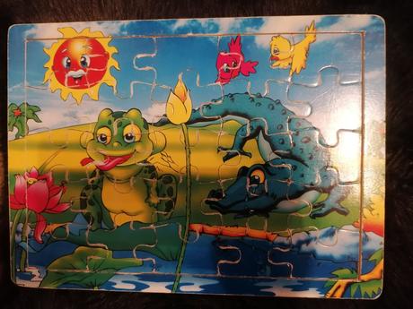 Puzzle drevené 2 ks, 