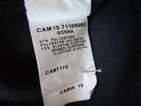 Dámska sukňa s koženým lemovaním, veľ. 38, m