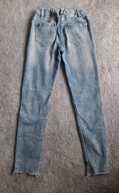 Roztrhané dievčenské skinny rifle - veľ. 128, 128