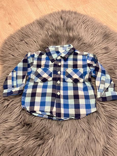 Chlapčenská kockovaná košeľa (80), 80
