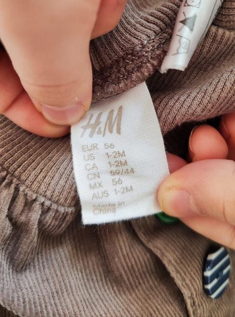 Nohavičky, h&m,56