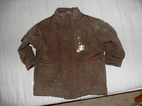 Hnedá bunda s reflex.prvkami, h&m,92