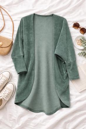 Dámsky krásny kardigan vol'ného strihu, 