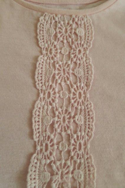 Tričko s čipkou, f&f,110