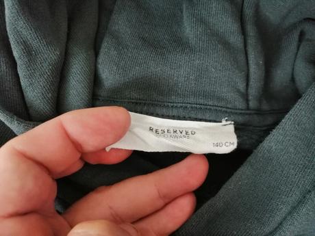 Malachitovozelená mikina reserved, v140, reserved,140