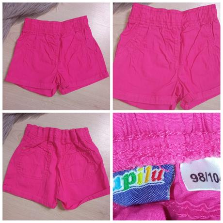 Dievčenské ružové šortky lupilu (98-104), lupilu,98