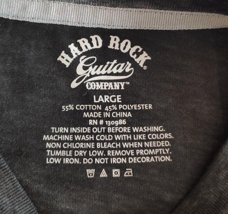 Pánske tričko hard rock, l
