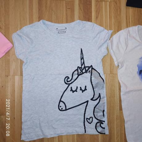 Krásne kvalitné tričká s krátkym rukávom,3e/ks, 158