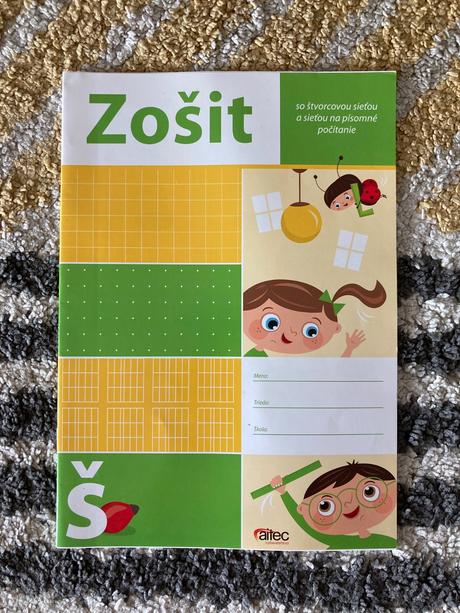 Zošit š- zošit s pracovnými listami na matematiku, 