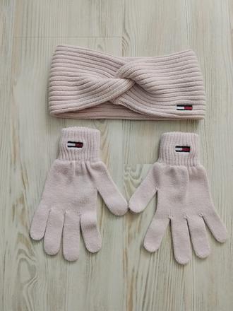 Čelenka + rukavice th, tommy hilfiger,m