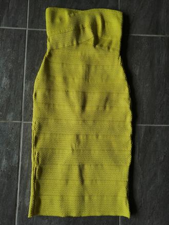 Žlté elastické šaty riverisland, v36, river island,36