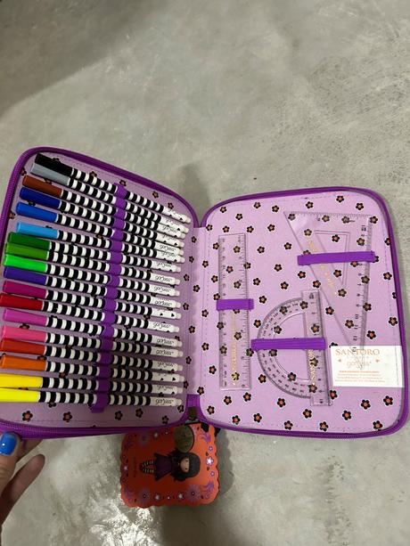 Santoro fiesta novy dvojradovy peračník s vybaveni, 