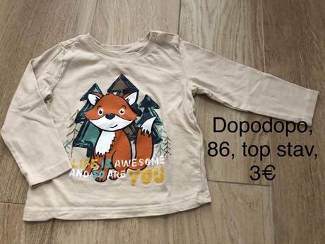 Tričko s dlhým rukávom, dopodopo,86