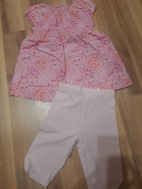 Komplet ružový, h&m,86