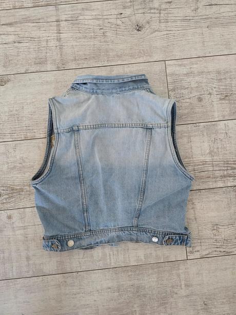 Riflova denim vesta zn. h&m, h&m,l