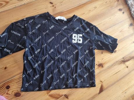 Tričko hm krátke top stav 146/152, h&m,146