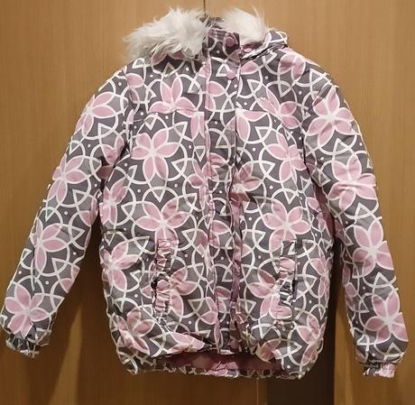 Farebná (ružová / sivá) vetrovka, lewro,140