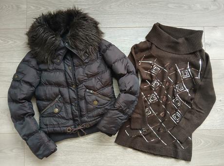 Hneda bunda s kozusinkou, tally weijl,m