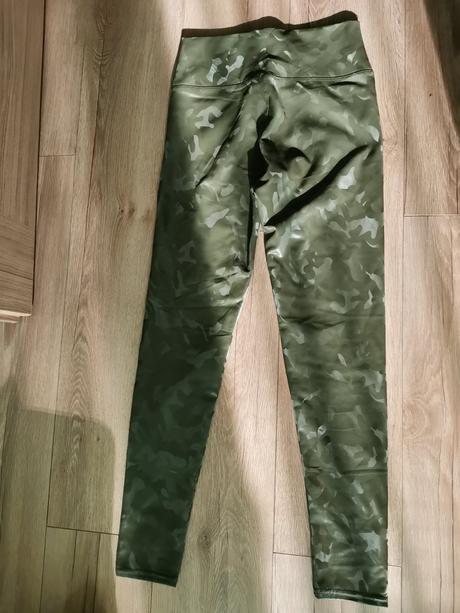 Zateplené kožené legíny, s