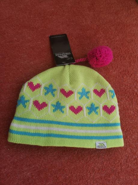 Trespass dievčenská zimná čiapka veľkosť 8-10rokov, 128 / 134 / 140