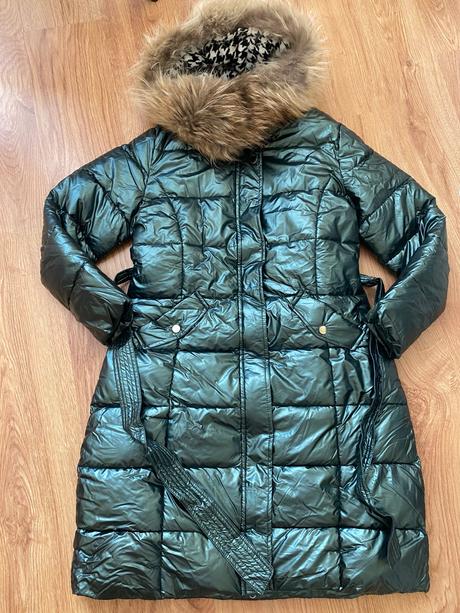 Luxusna zimna bunda s pravou kozusinou, l