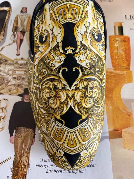 Versace baroque mules 38,5 - 39, versace,39