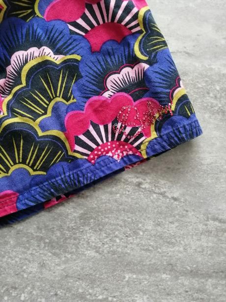 Sukňa s kvetmi tedbaker v128,7-8r.,s podšívkou, desigual,128