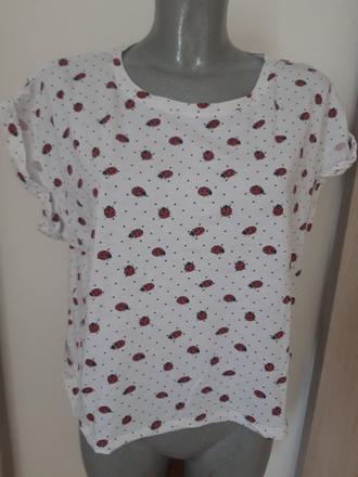 Tričko na lienky, pull&bear,l