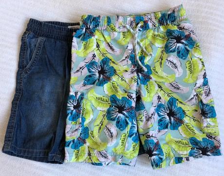 Plavky s nápaditým vzorom na 3 - 4r., marks & spencer,104