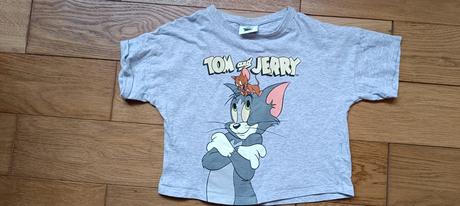 Tričko s tom a jerry, skrátený strih, f&f,134