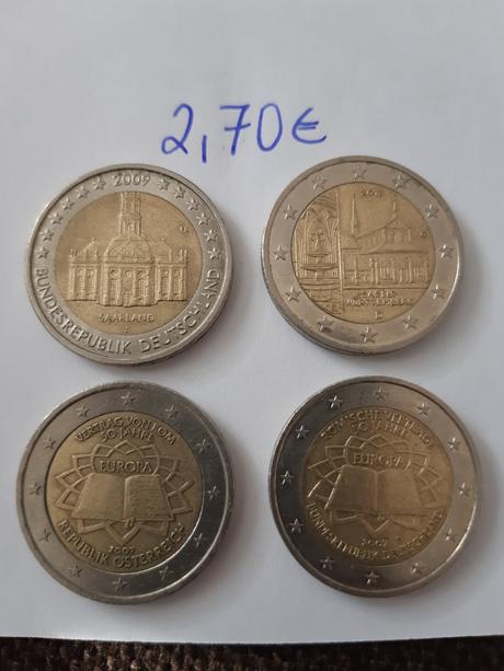 Pamätné a obehové mince 2-eurovky pre zberateľov,