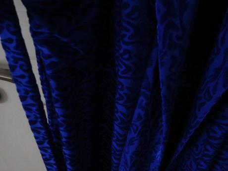 Župan dámsky modrý vzor 38/40v,, 40